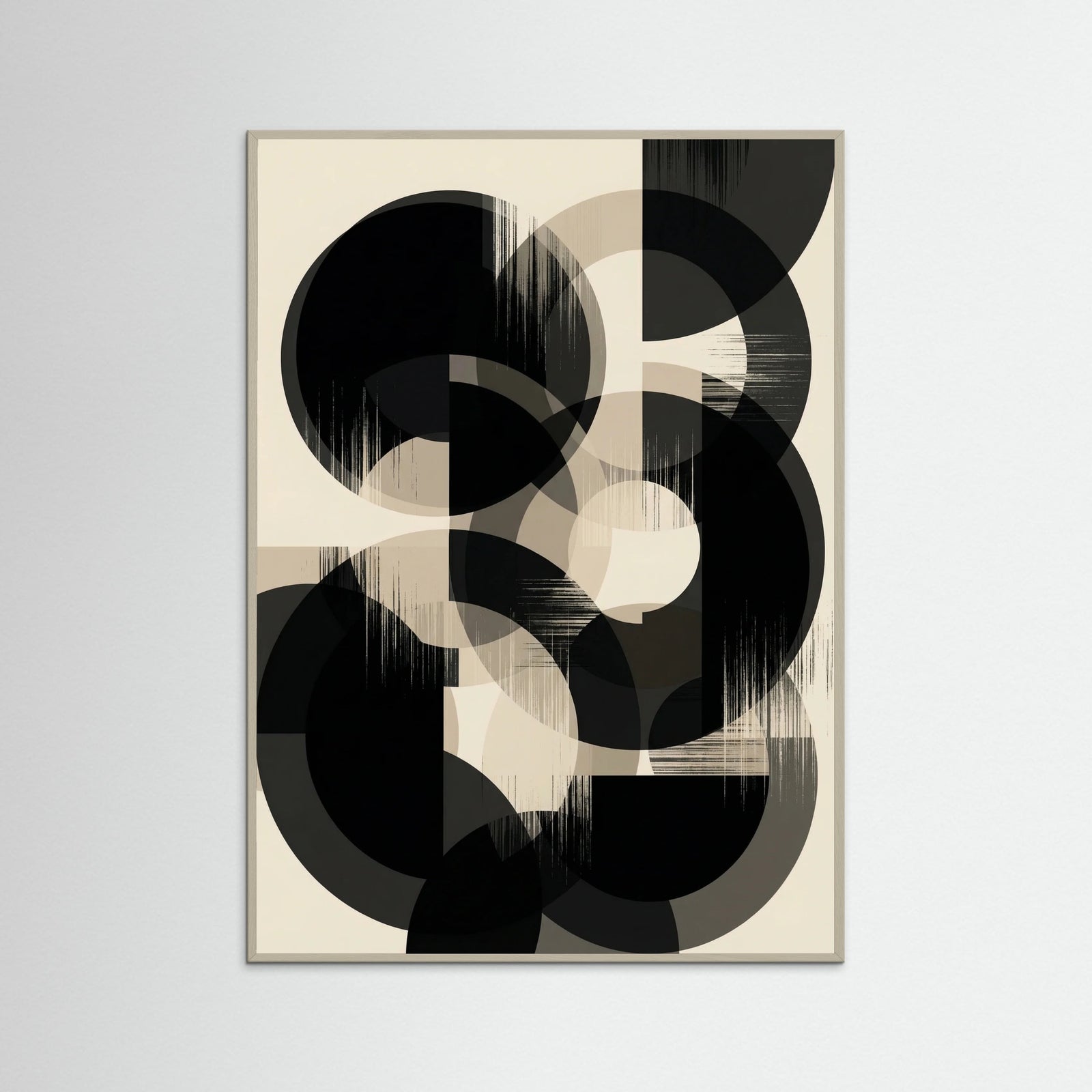 Grey Wood Monochrome Forms