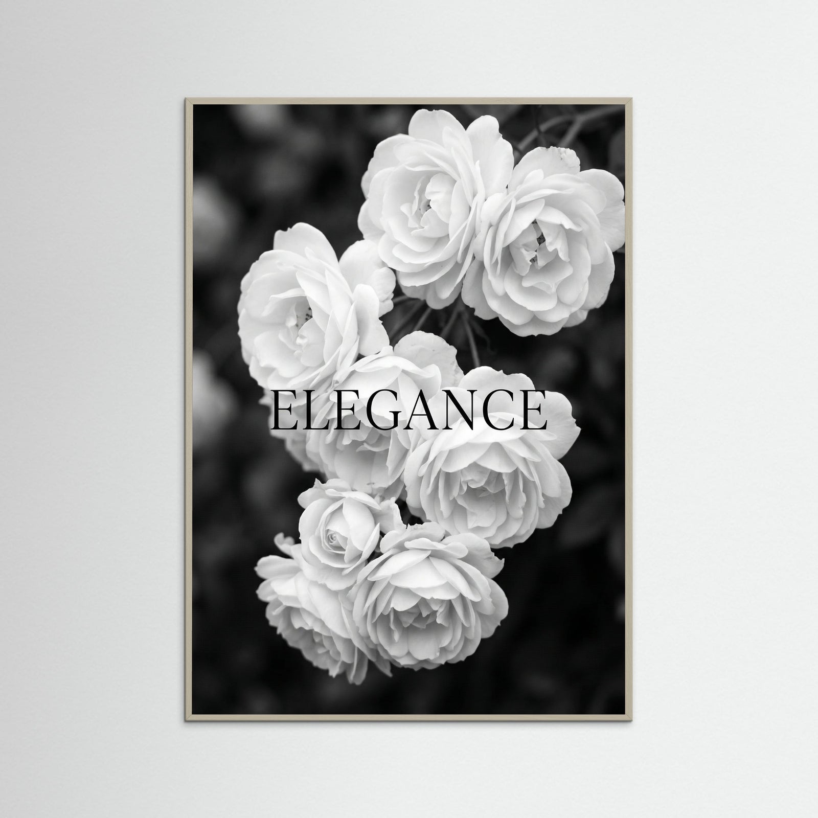 Grey Wood Monochrome Lilies