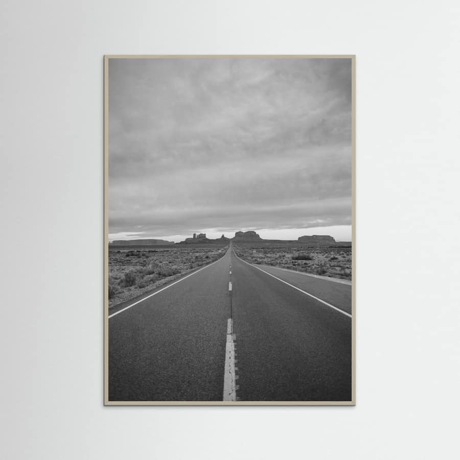 Affiche Monochrome Monument Valley II – affiche et impression d’art