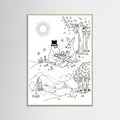 Grey Wood Moomins Bloom