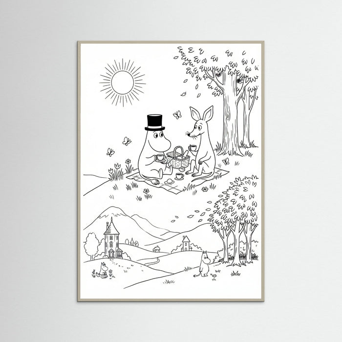 Grey Wood Moomins Bloom
