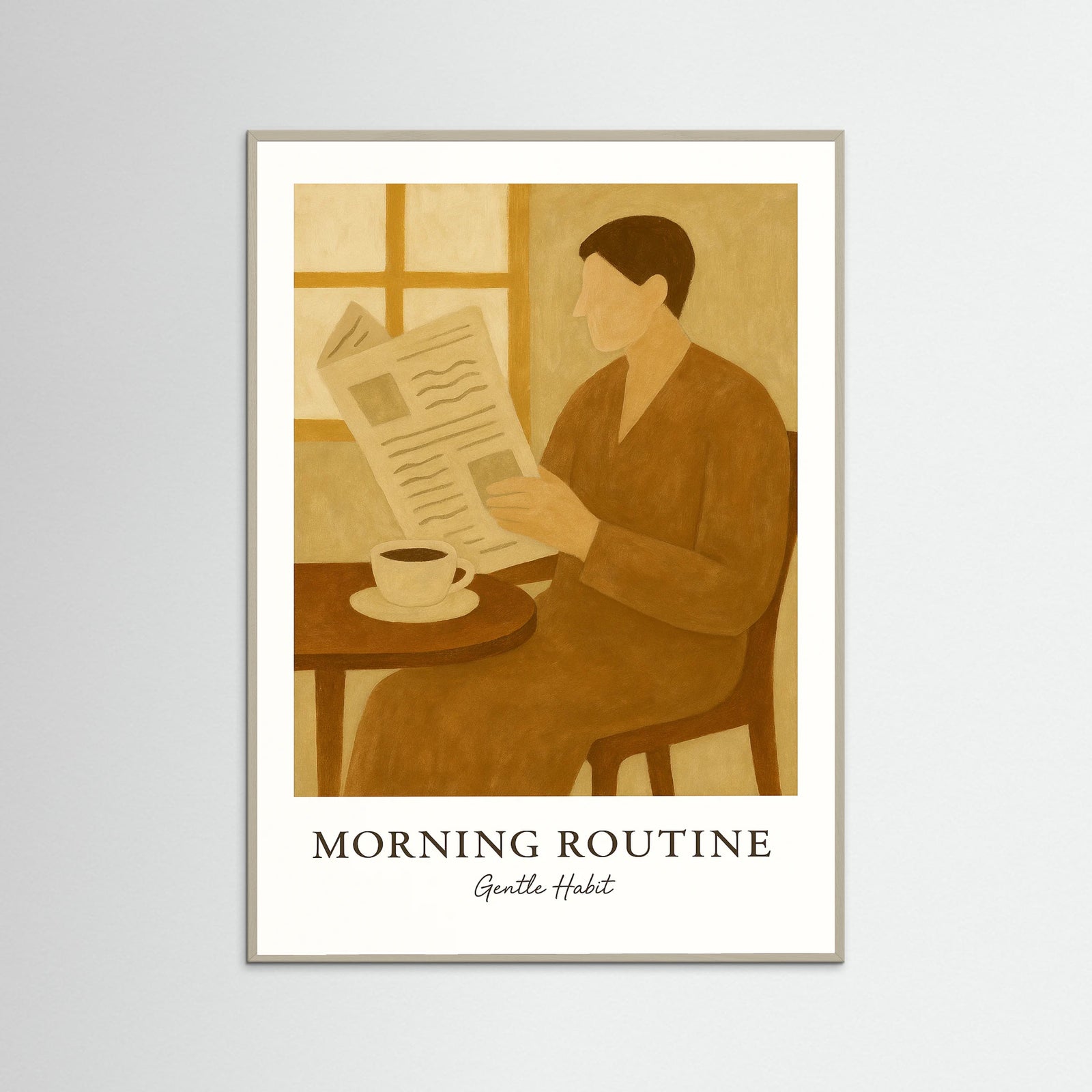 Grey Wood Morning Routine