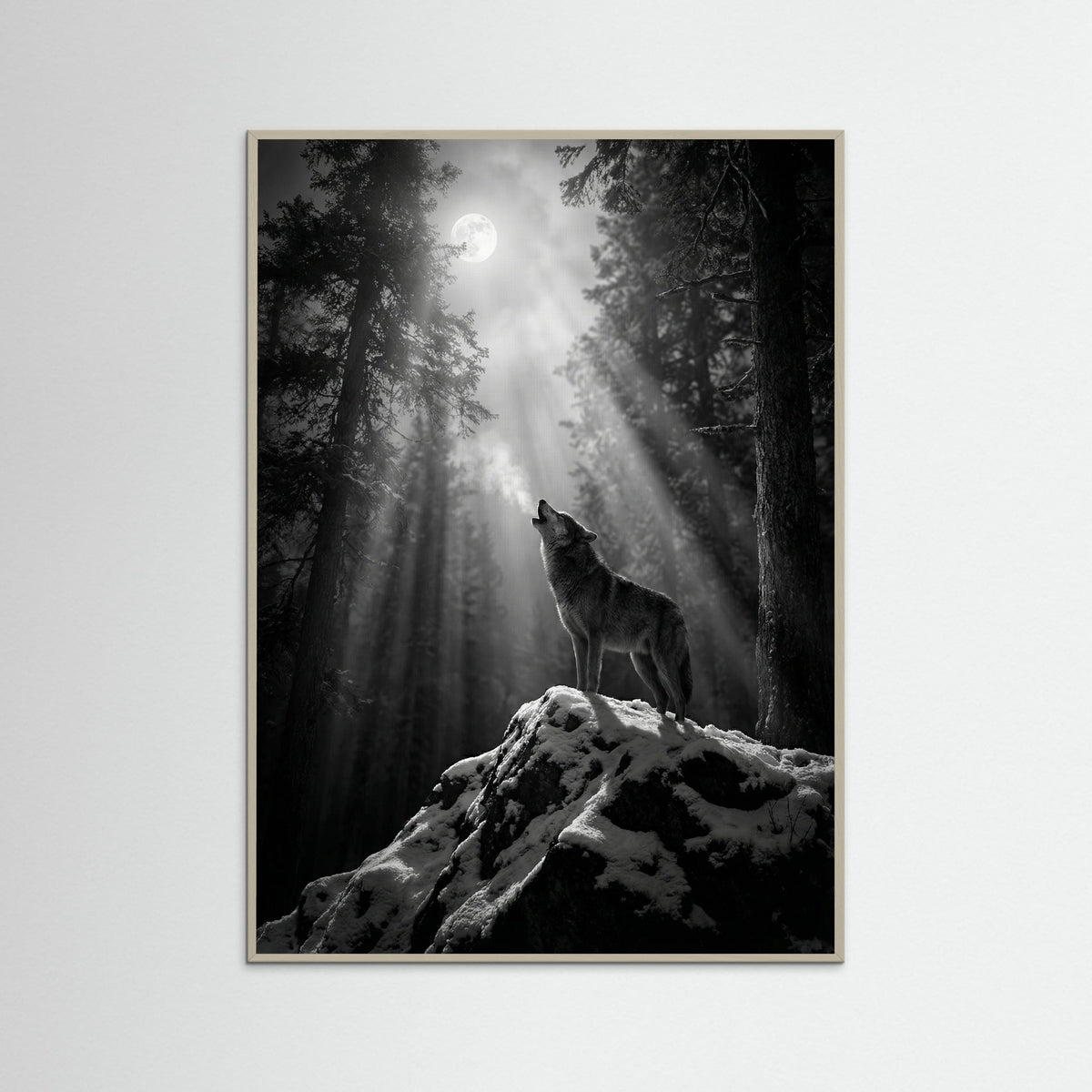 Grey Wood Mystic Deer