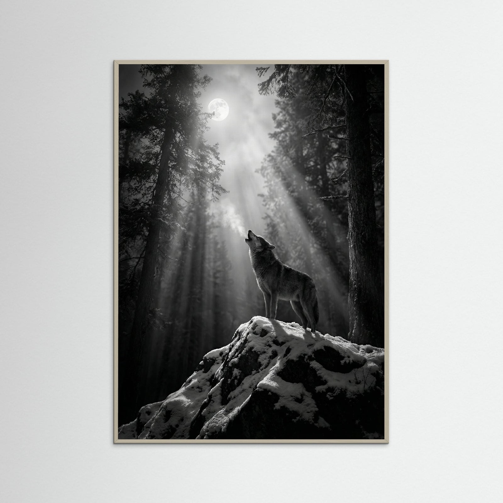 Grey Wood Mystic Deer