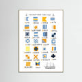 Nautical Flags Poster – Poster und Kunstdruck