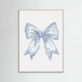 Plakat Nautical Pale Blue Bow – plakat i druk artystyczny