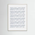 Plakat Navy Blue Howdy – plakat i druk artystyczny
