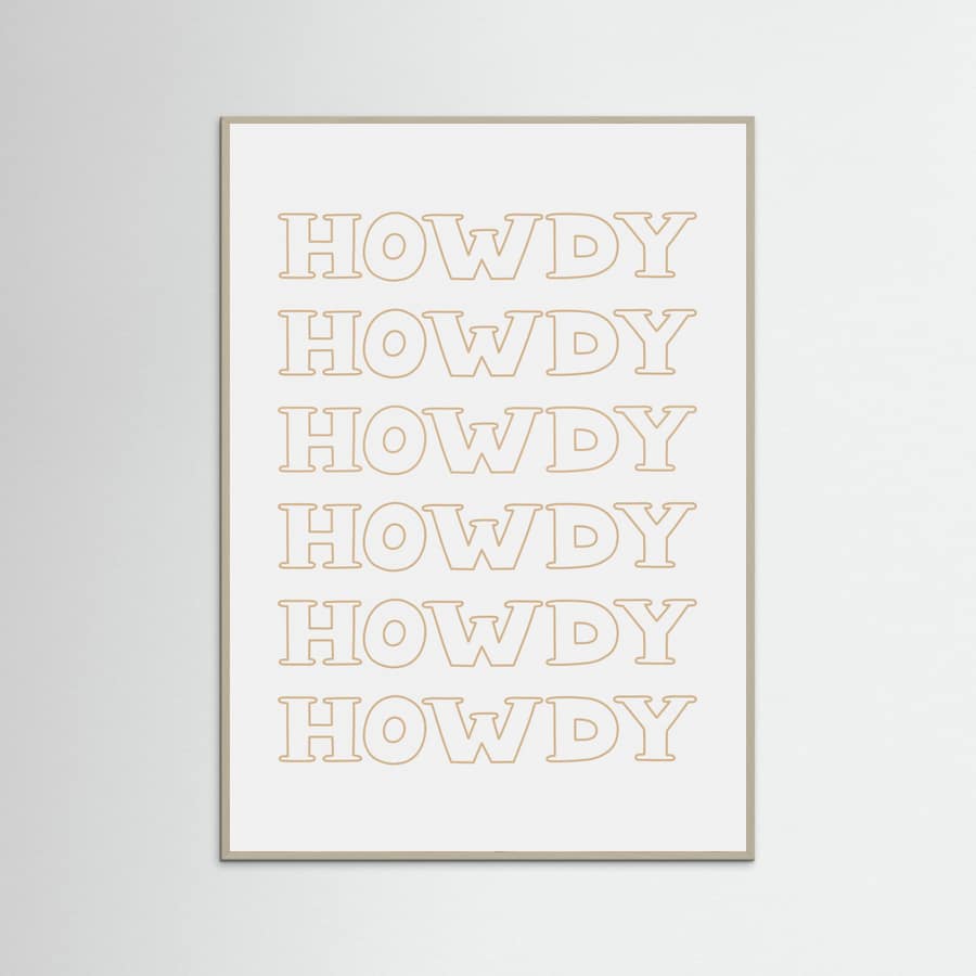 Plakat Neutral Howdy – plakat i druk artystyczny