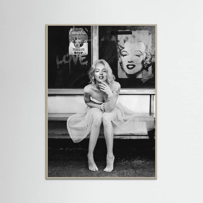 New Marilyn BW Poster – plakat og kunsttryk