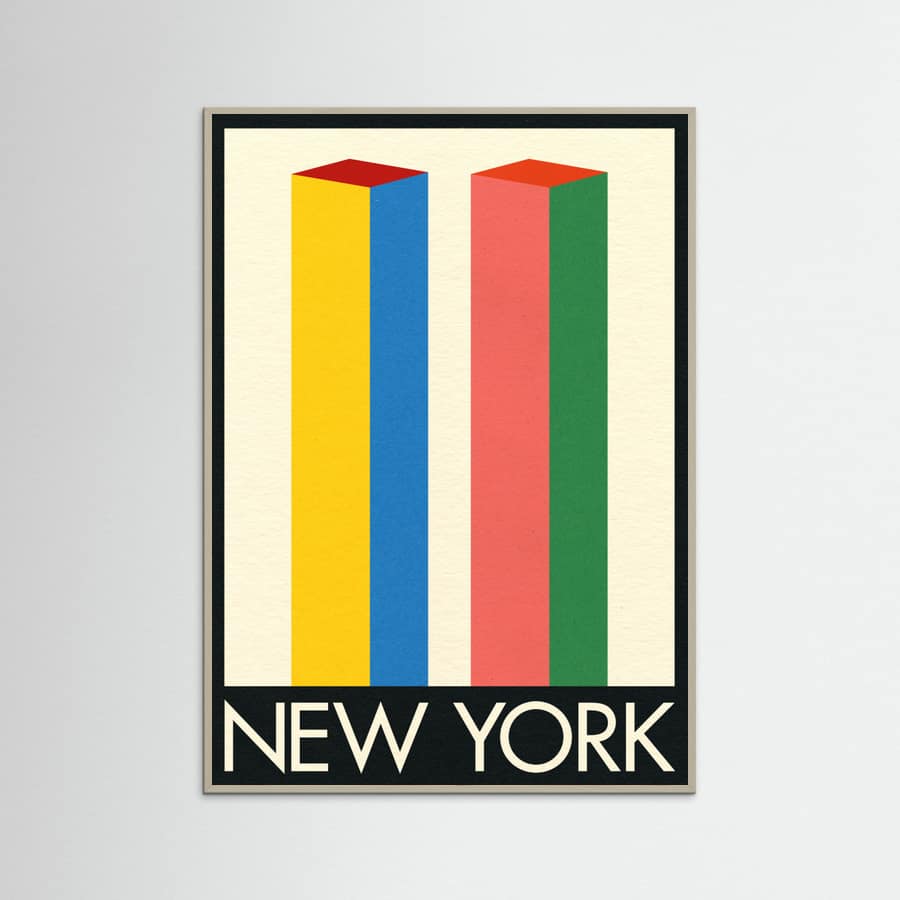 New York Twin Towers Poster – poster and art print