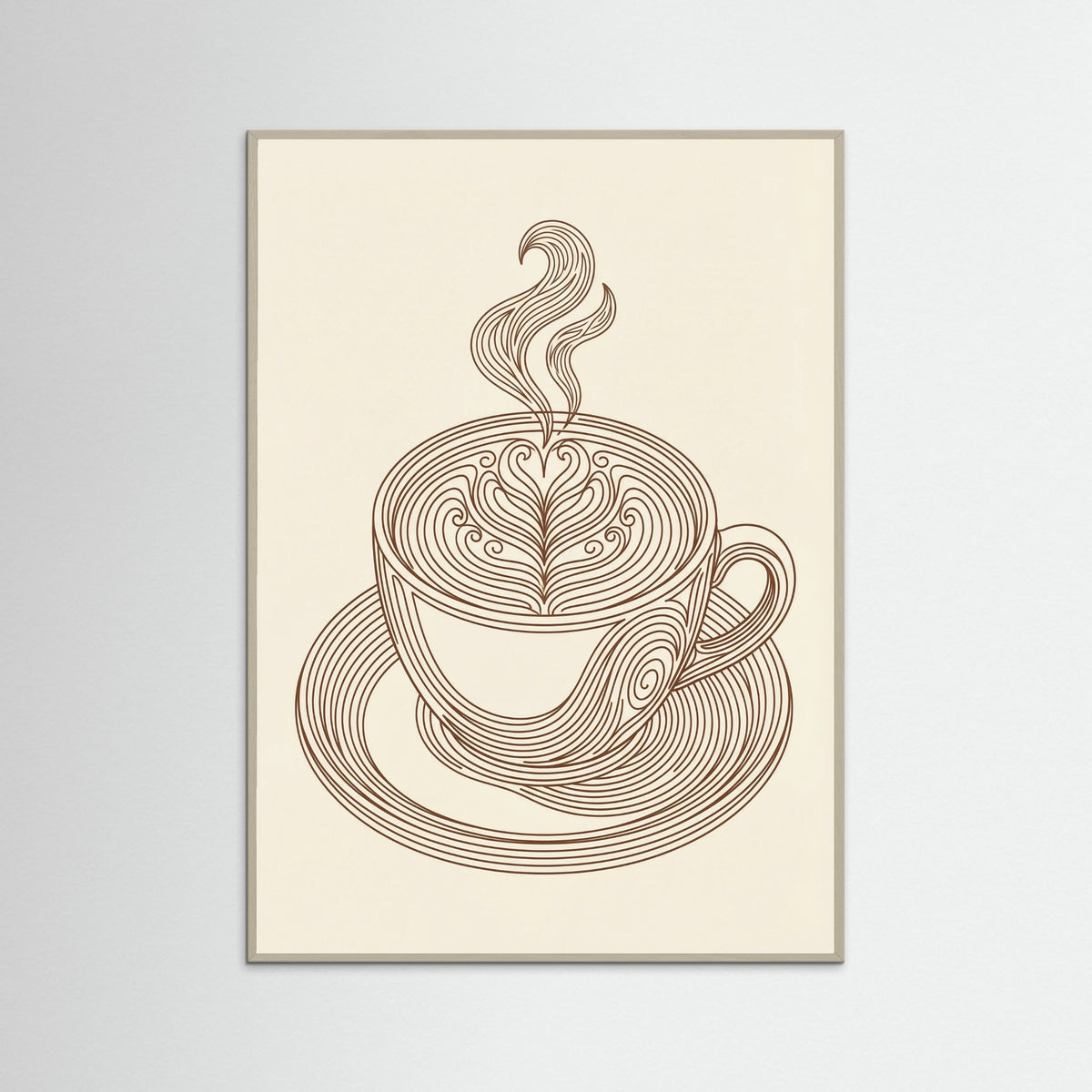 Grey Wood Noodle Flow