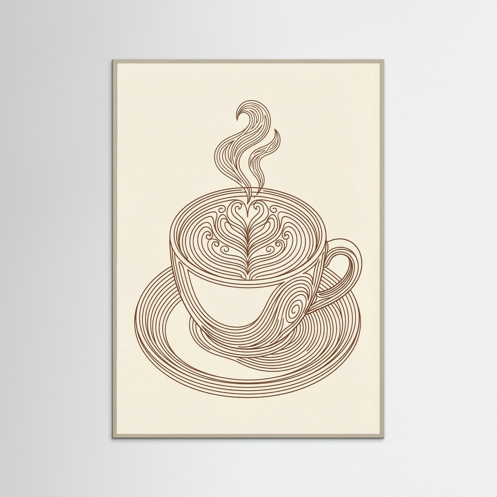 Grey Wood Noodle Flow