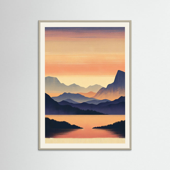 Grey Wood Nordic Sunset