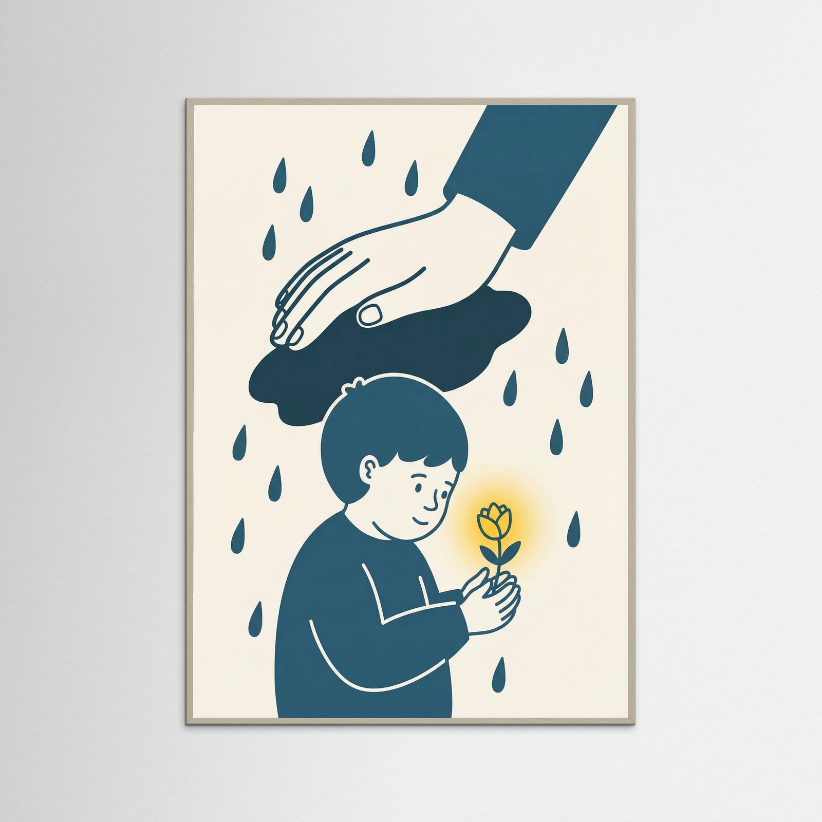 Grey Wood Nurturing Rain
