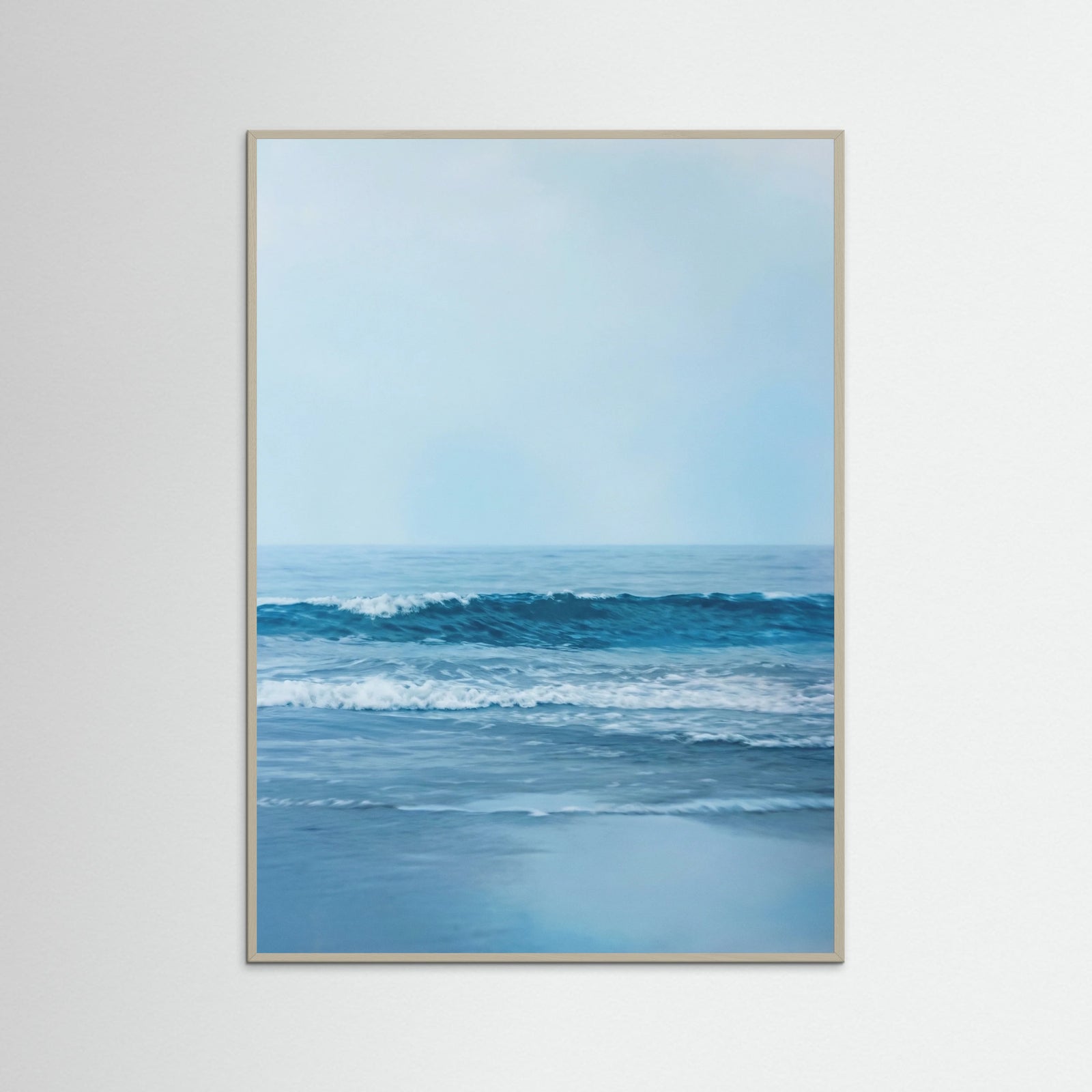 Grey Wood Ocean Serenity Blue