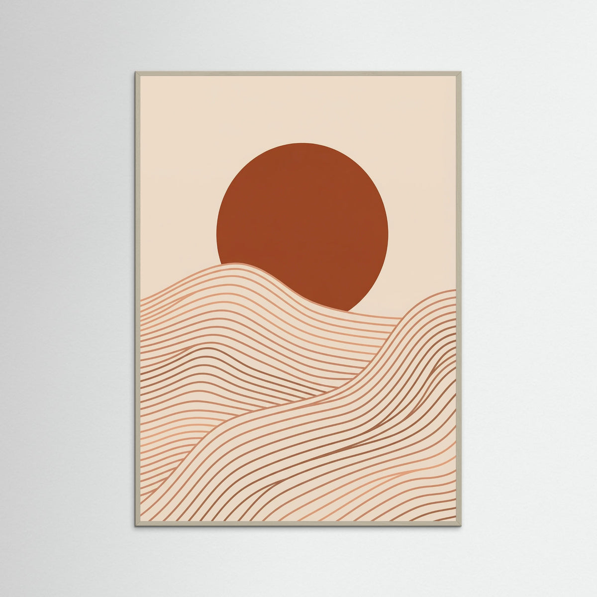 Grey Wood Ocean Serenity