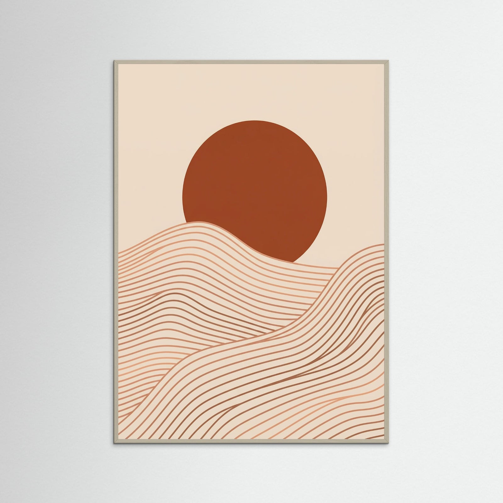 Grey Wood Ocean Serenity