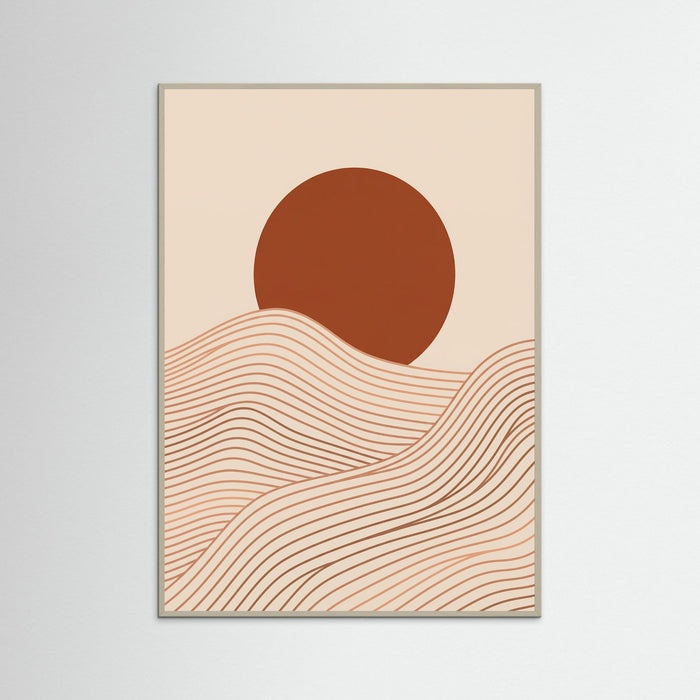 Grey Wood Ocean Serenity