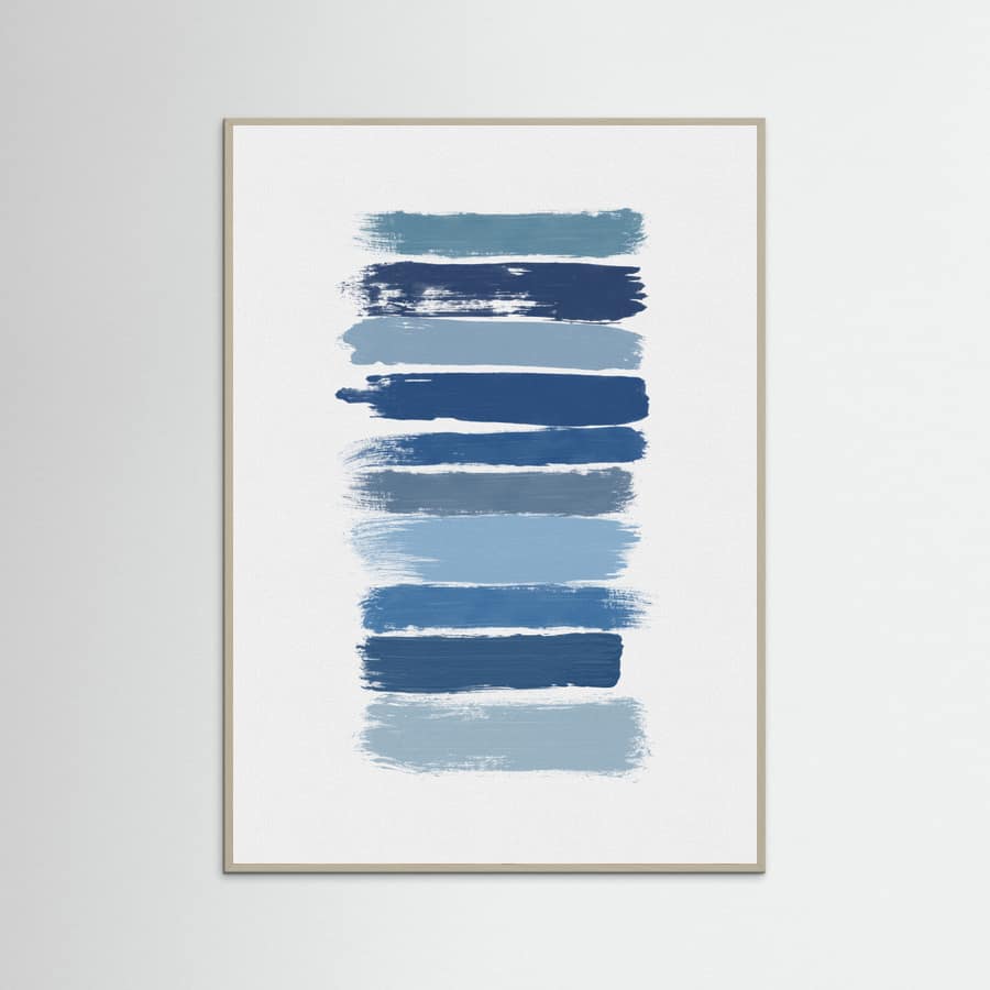 Póster Ombre Blue – póster e impresión artística