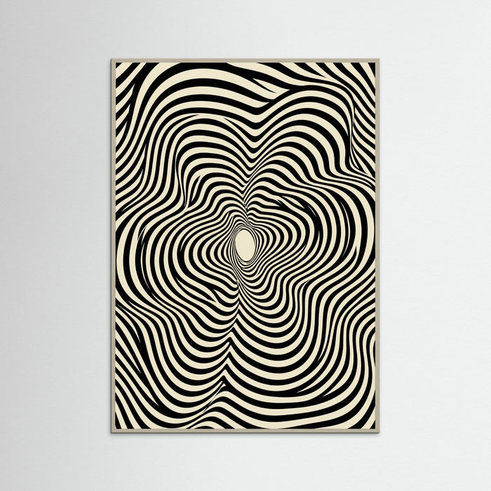 Grey Wood Optical Swirls