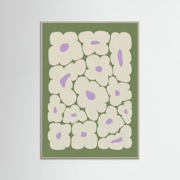 Grey Wood Organic Bloom Scatter
