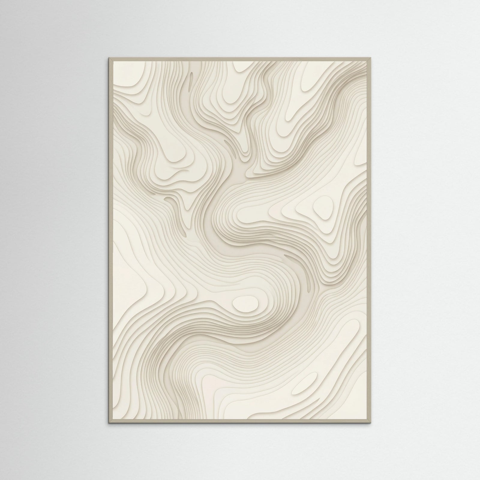 Grey Wood Organic Contours