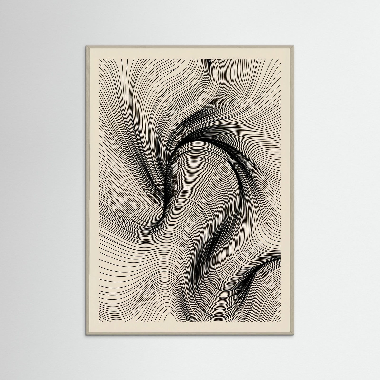 Grey Wood Organic Flow Beige