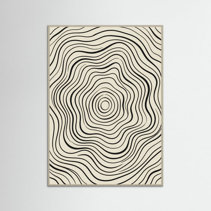 Grey Wood Organic Flow Black