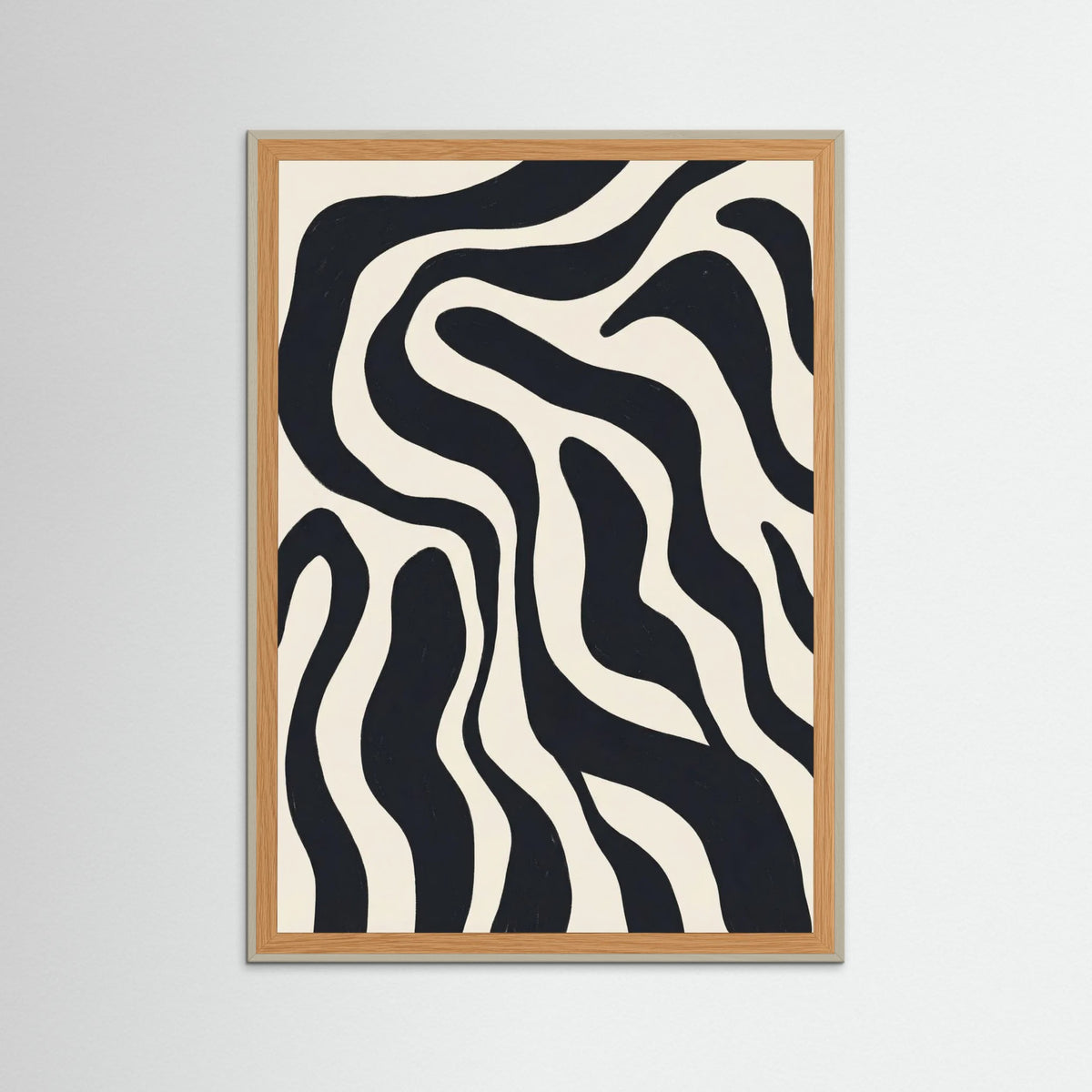 Grey Wood Organic Flow Black