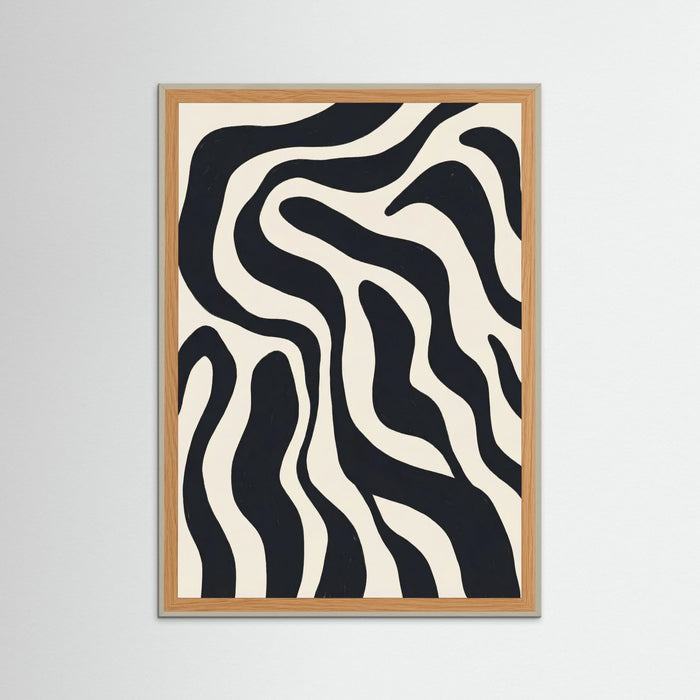Grey Wood Organic Flow Black