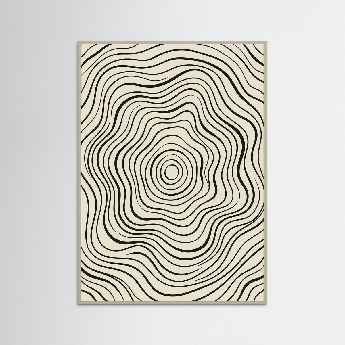 Grey Wood Organic Flow Black