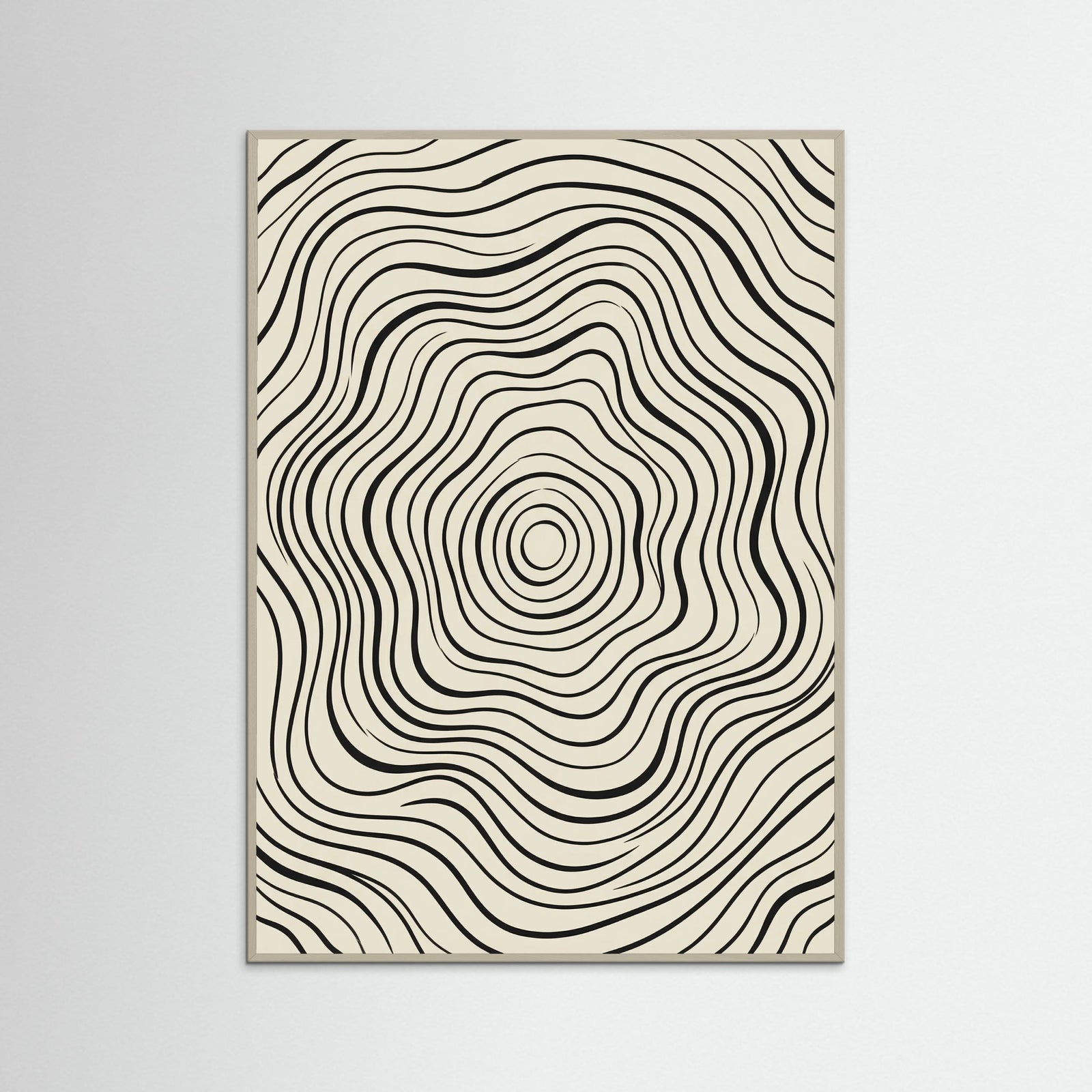 Grey Wood Organic Flow Black