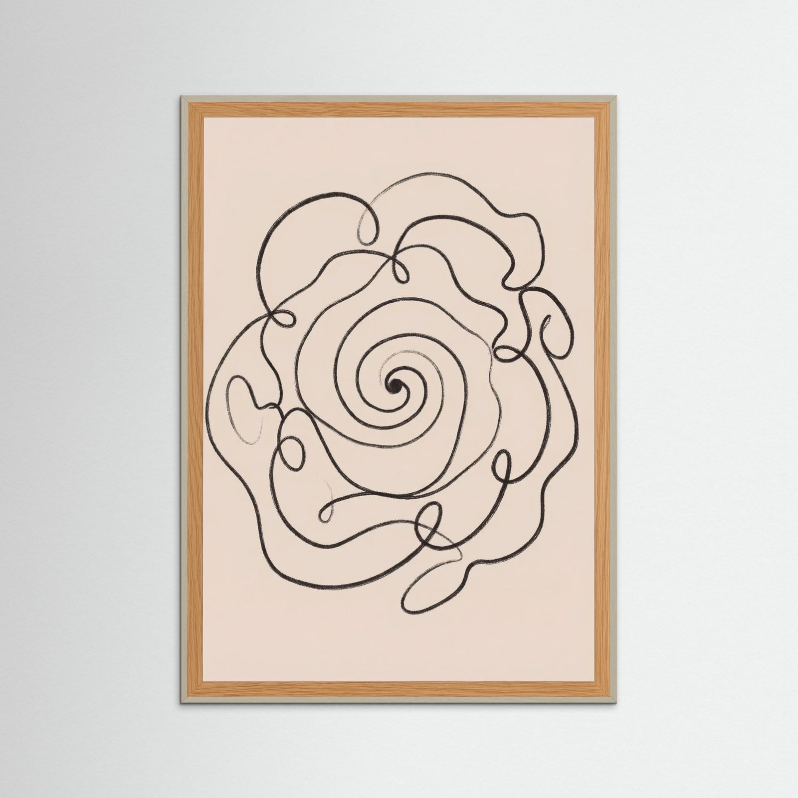 Grey Wood Organic Flow Black