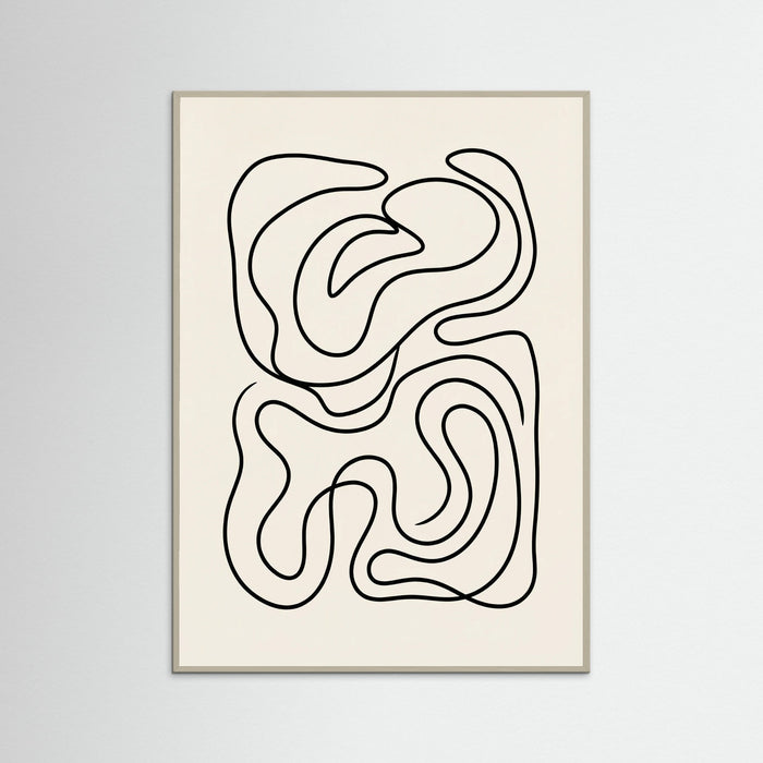 Grey Wood Organic Flow Black