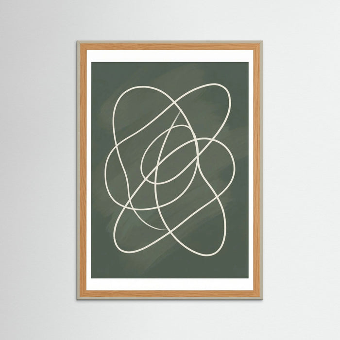 Grey Wood Organic Flow Green