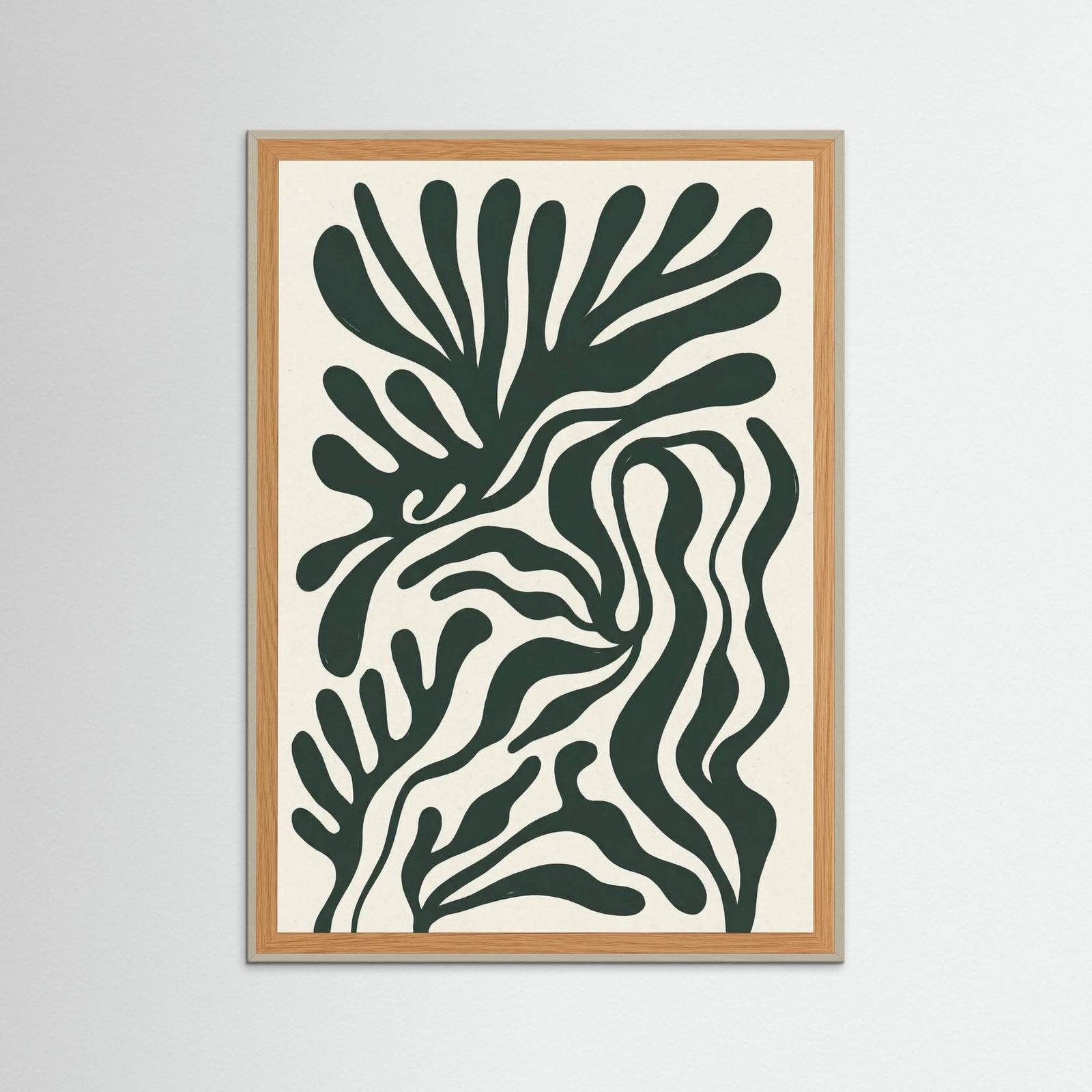 Grey Wood Organic Flow Green