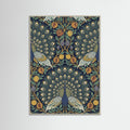 Grey Wood Ornate Botanical Tapestry
