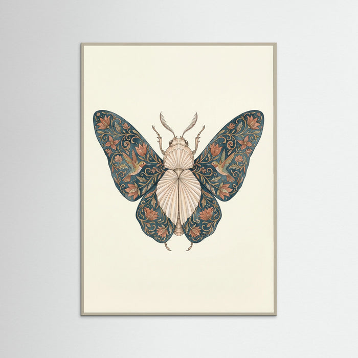 Grey Wood Ornate Silk Moth