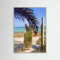 Palm Leaf Beach Poster – poster och konsttryck