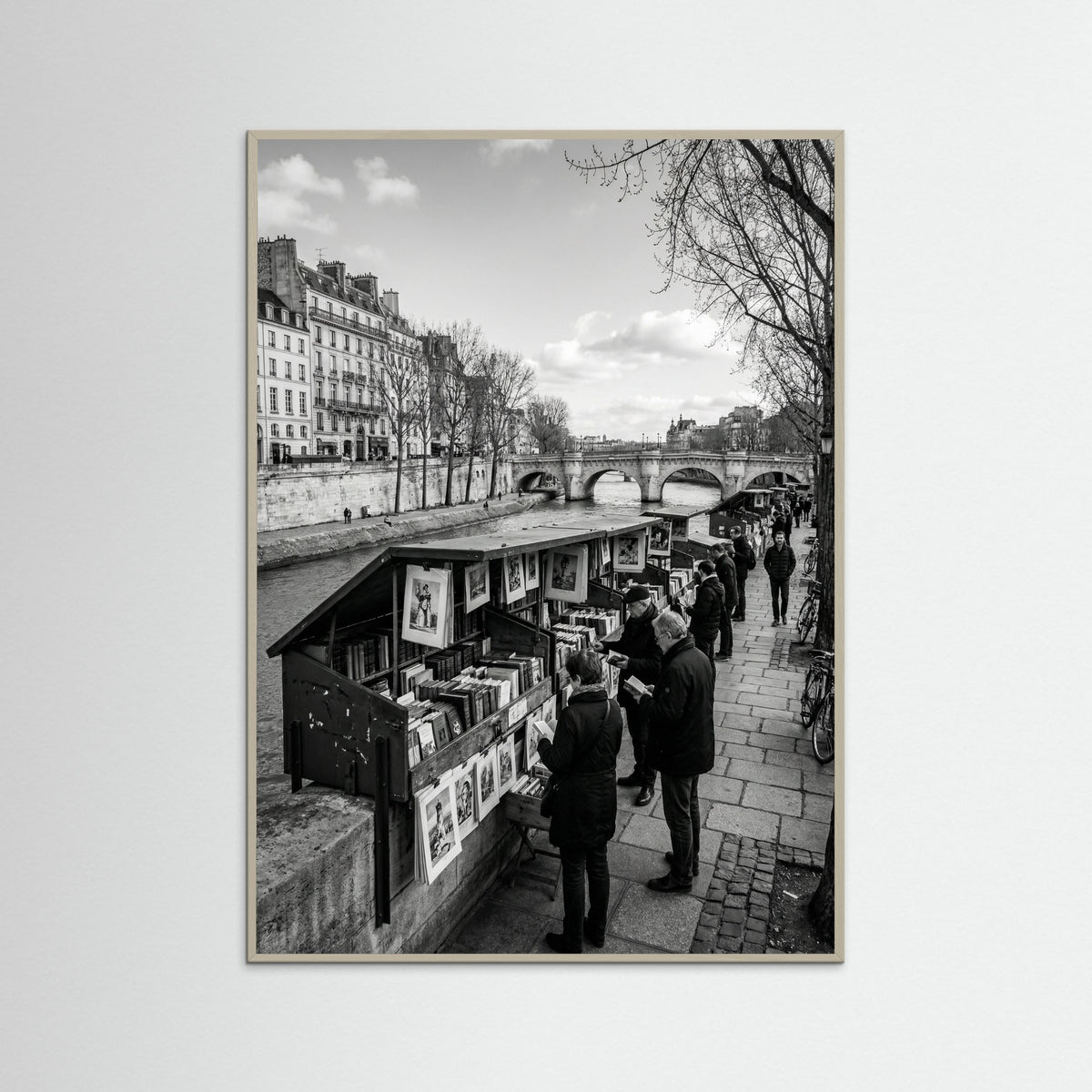 Grey Wood Parisian Cafe Corner