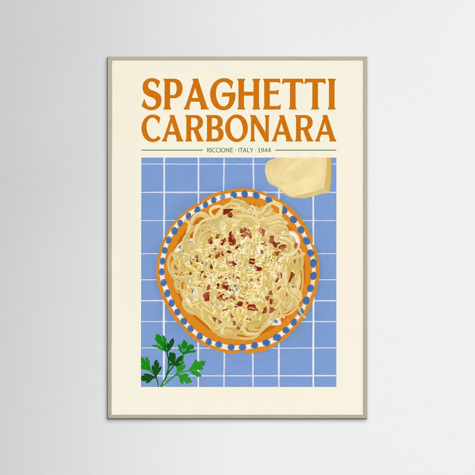 Grey Wood Pasta Carbonara Classic