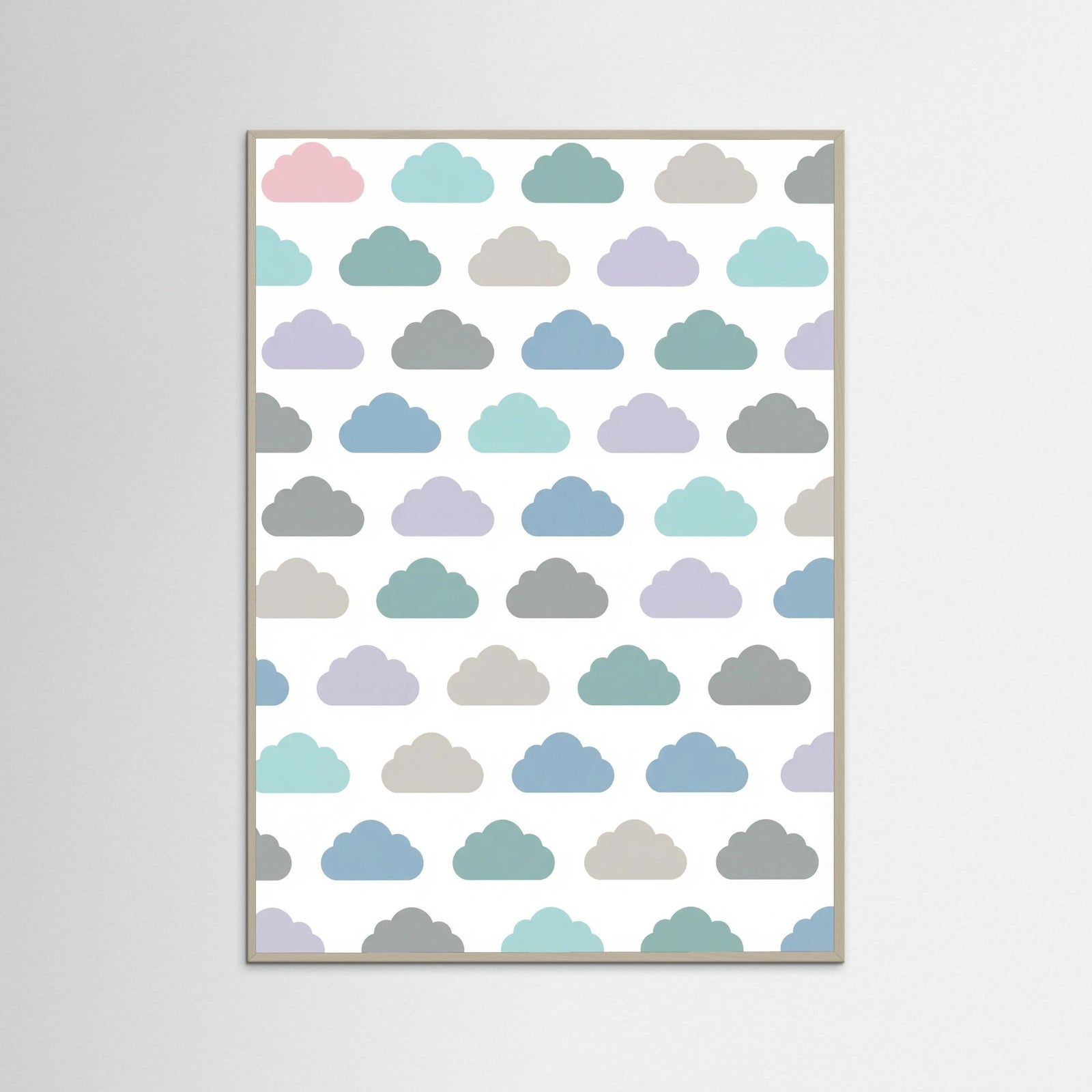 Grey Wood Pastel Rainfall