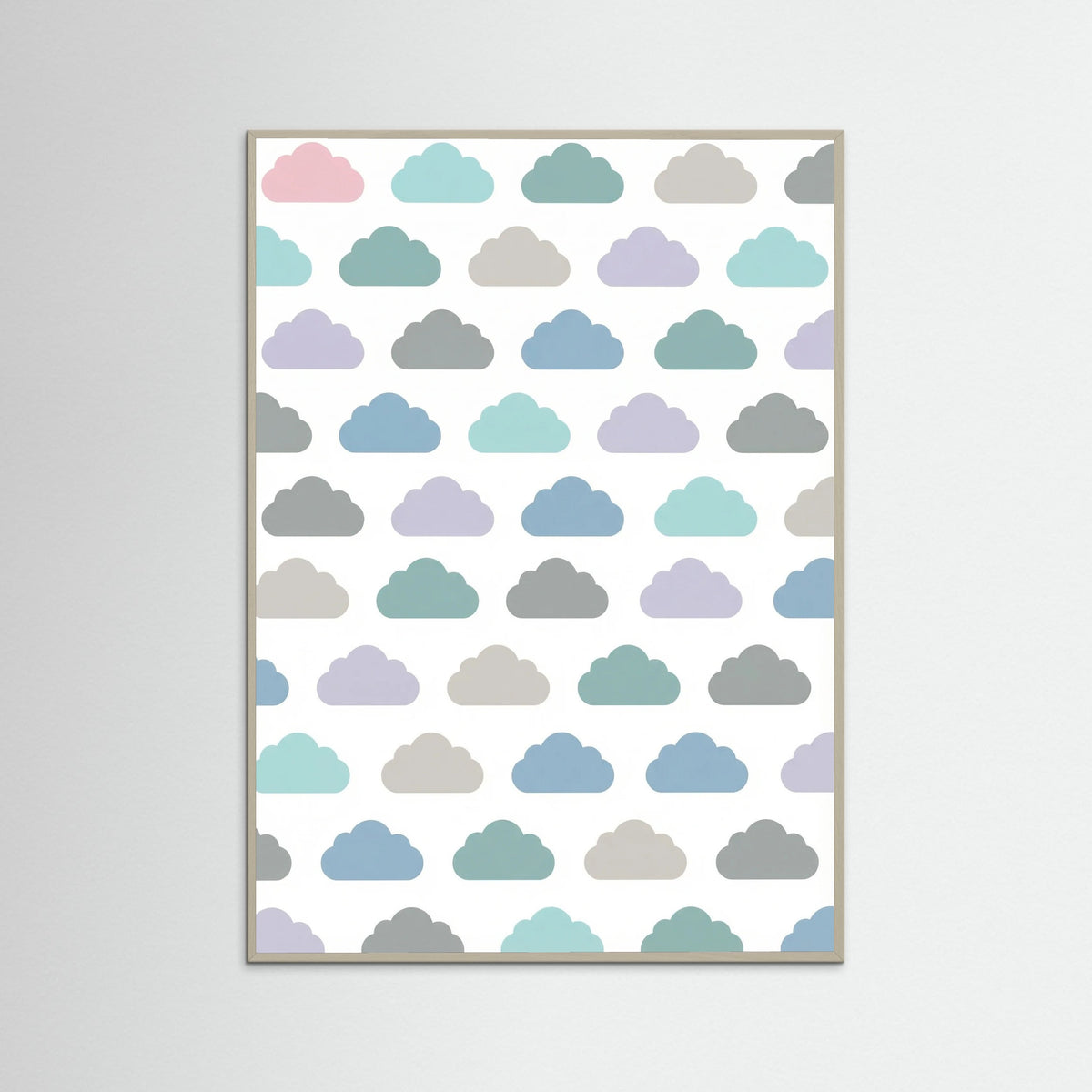 Grey Wood Pastel Rainfall