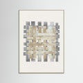 Grey Wood Pattern on Pattern No.2 Poster