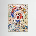 Grey Wood Pattern play no 18 (Frida) Poster