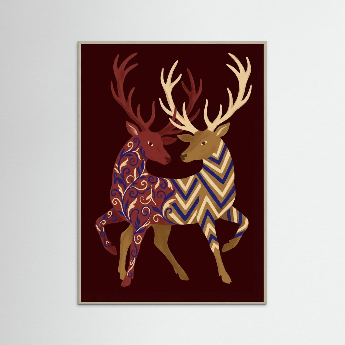 Grey Wood Patterned Equines