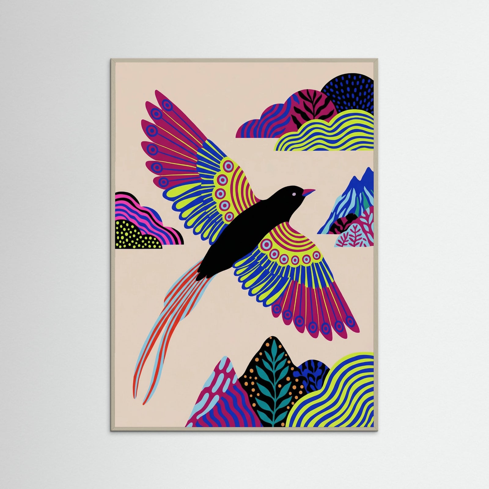 Grey Wood Patterned Jungle Spirit