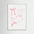 Pink Bows Poster – plakat og kunsttryk