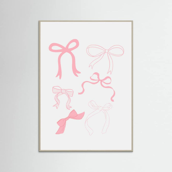 Pink Bows Poster – plakat og kunsttryk