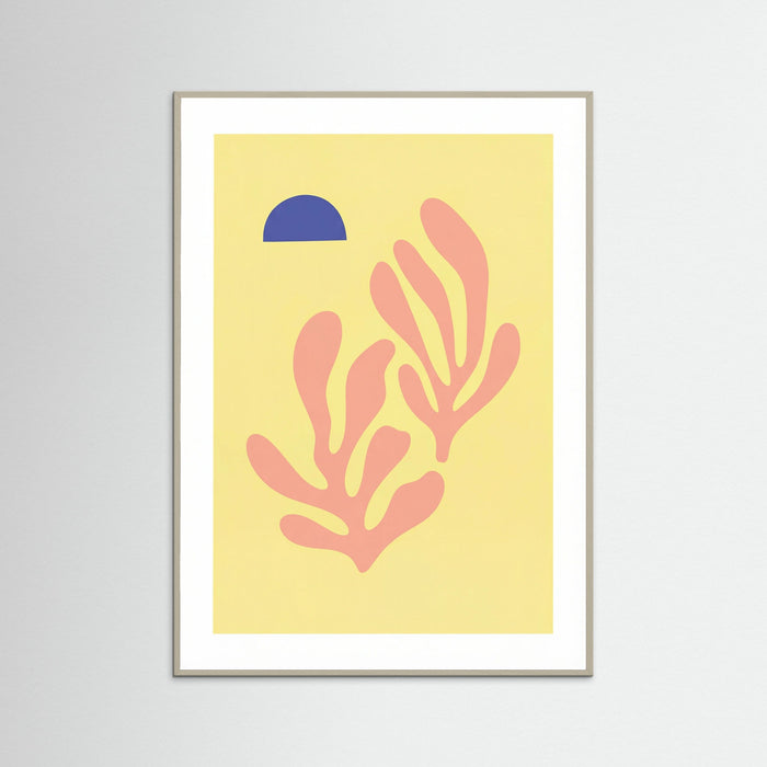Grey Wood Pink Coral Bloom